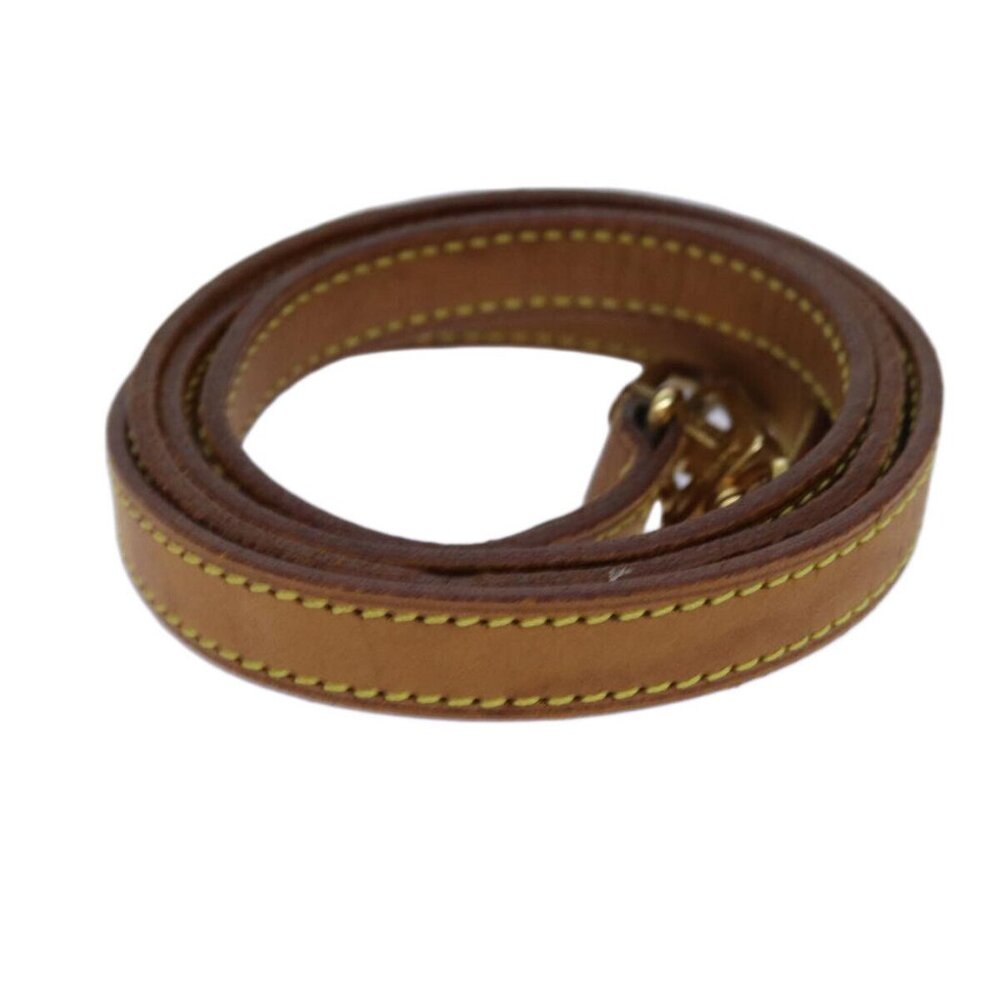 LOUIS VUITTON Shoulder Strap Leather 43.3"" Beige